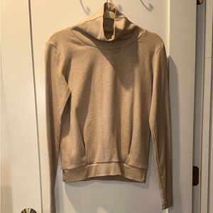 ALO Yoga Cowl Neck Sweater in Tan